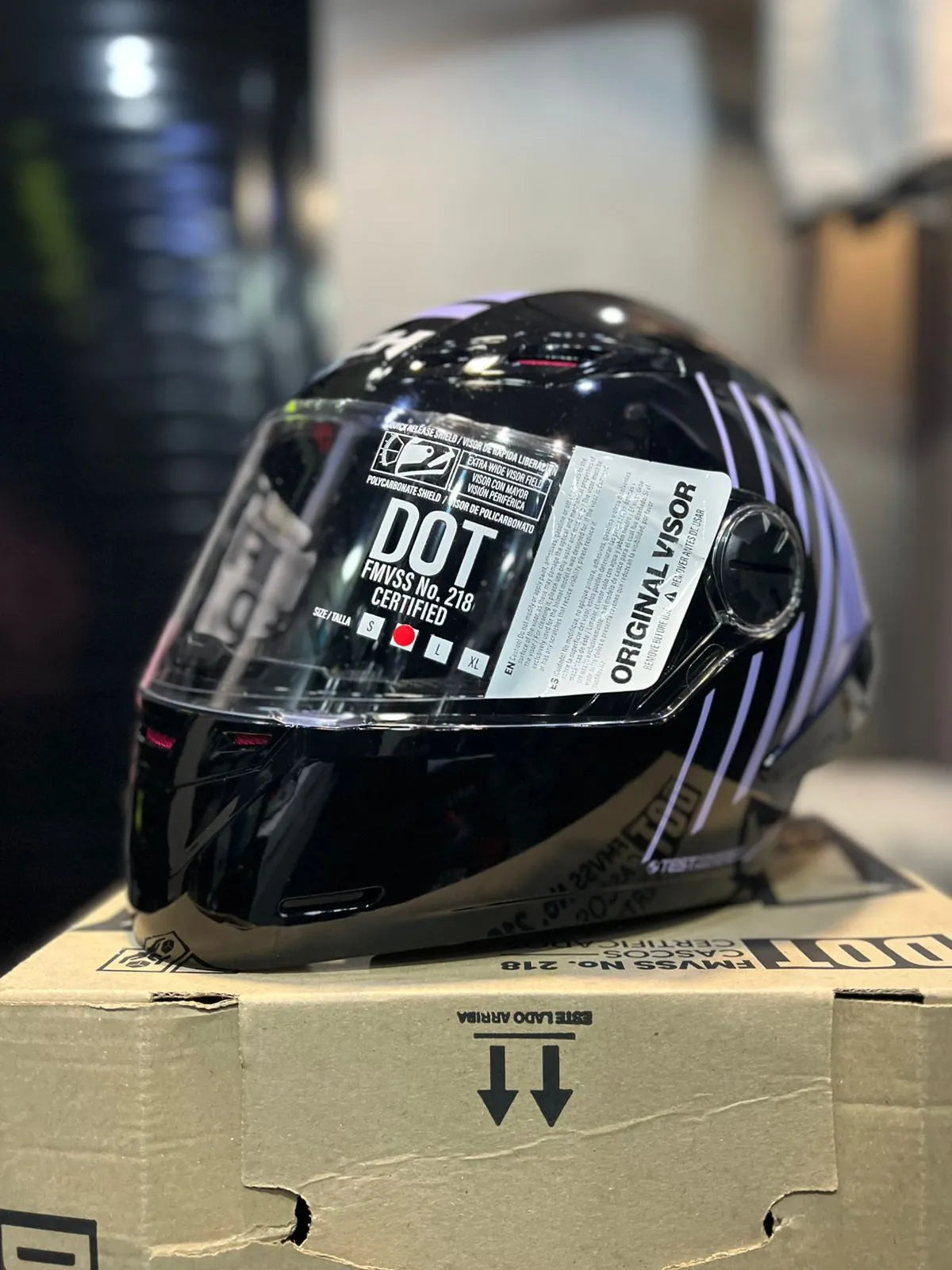Casco Cerrado ICH 501SP Lauda Morado