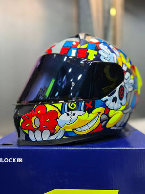 Casco Integral SHAFT 560 EVO Melo Gris Neon