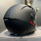 Casco SHAFT 212 Solid Negro Rojo