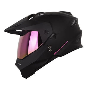 Casco X One MX328 DV Solid Negro Rosado
