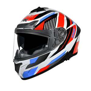 Casco SMK Typhoon Blanco Azul