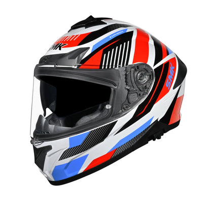 Casco SMK Typhoon Blanco Azul
