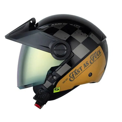 Casco SHAFT 212 Tremble Negro Dorado