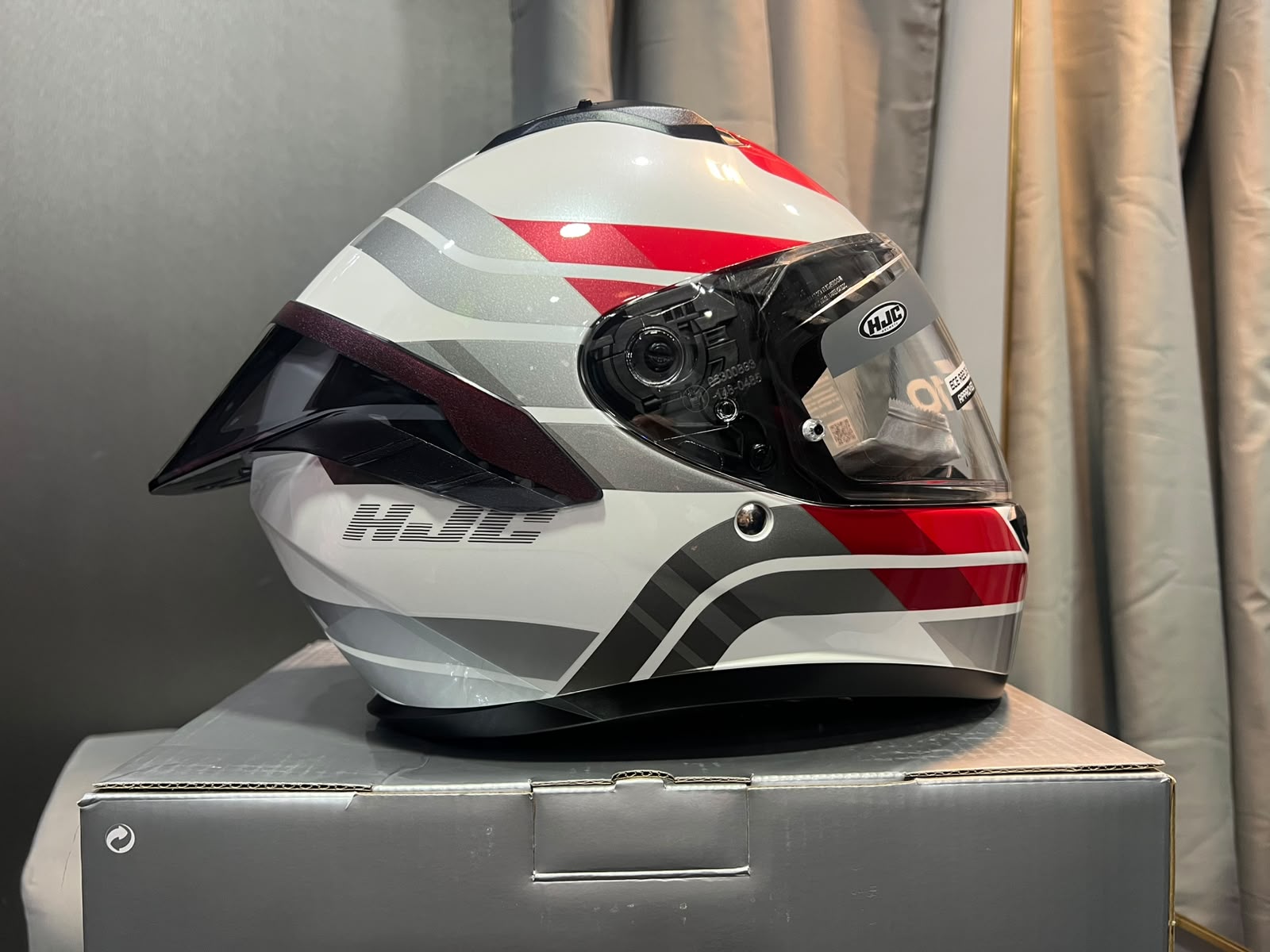 Casco HJC C10 HIPER - BLANCO ROJO