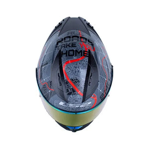 Casco LS2 FF 806 ROMA - Gris Negro