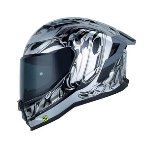 Casco SHAFT 556 DARK - Plateado
