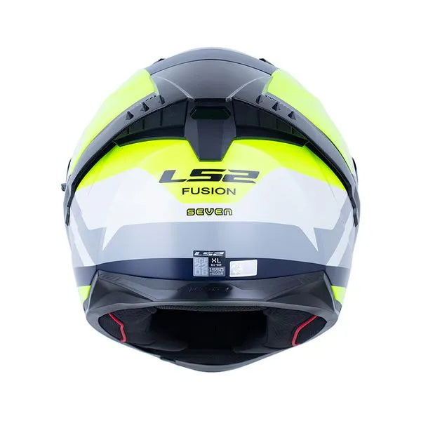 Casco LS2 FF 806 Seven - Gris Amarillo Neon