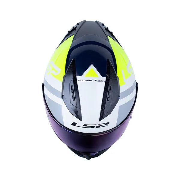 Casco LS2 FF 806 Seven - Gris Amarillo Neon