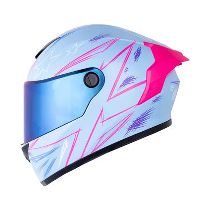 Casco X ONE 500 RS SCRAWL Morado Rosado + Pinlock