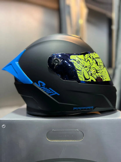 Casco SHAFT 502 DOT Solid Negro Azul