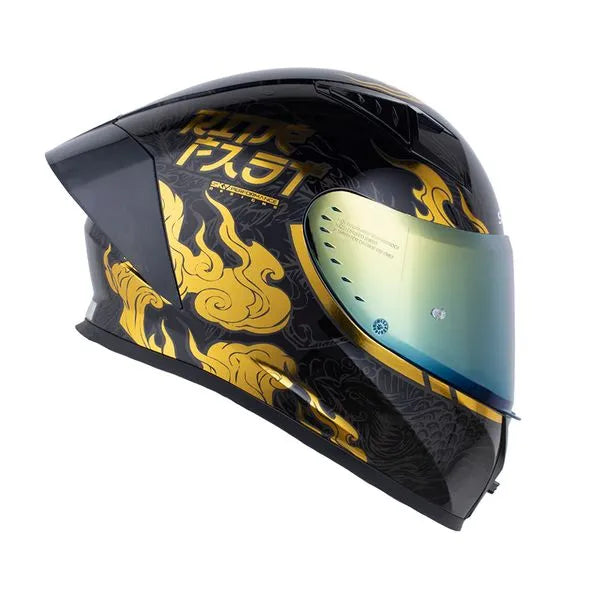 Casco SHAFT 526 SP EVO SAORU - Negro Dorado