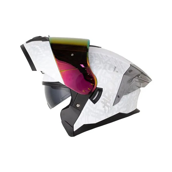 Casco HRO 3480 DV EVO DRIPS - Blanco Silver