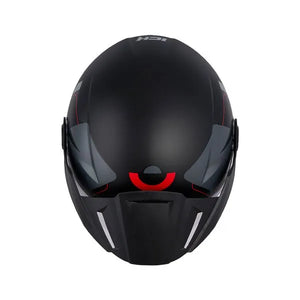 Casco Abierto ICH 102 NALES - Negro Rojo