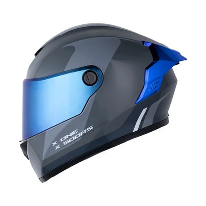 Casco X ONE 500 RS BLADEZ Azul Gris + Pinlock