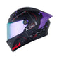 Casco X ONE 500 RS Web Lock Negro Morado + Pinlock