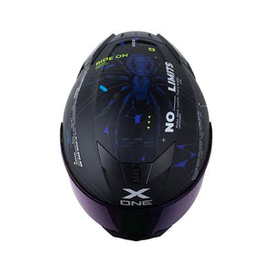 Casco X ONE 500 RS Web Lock Negro Azul + Pinlock