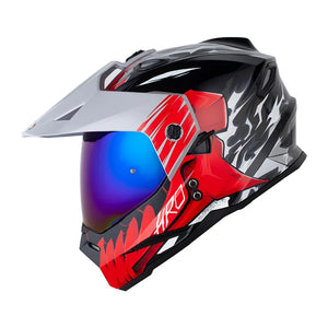 Casco HRO MX 330 DV VONIFACE Negro Rojo