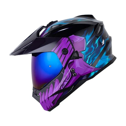 Casco HRO MX 330 DV VONIFACE Negro Morado