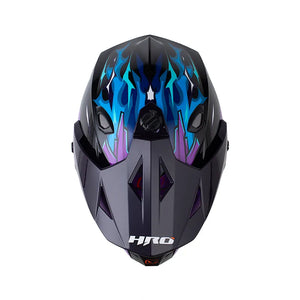 Casco HRO MX 330 DV VONIFACE Negro Morado