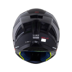 Casco SHAFT 596 SP Solid V2 Negro Rojo