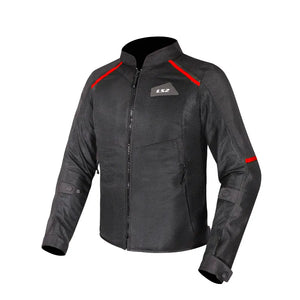 Chaqueta LS2 Breeze Man Jacket Negro Rojo