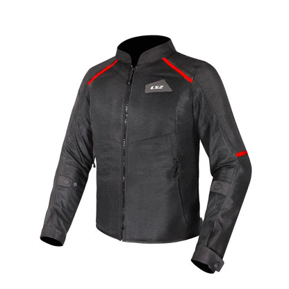 Chaqueta LS2 Breeze Man Jacket Negro Rojo