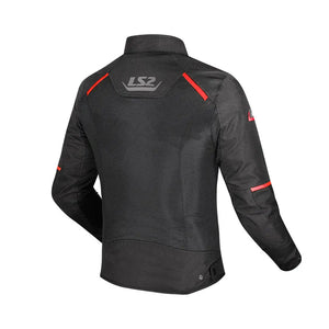Chaqueta LS2 Breeze Man Jacket Negro Rojo