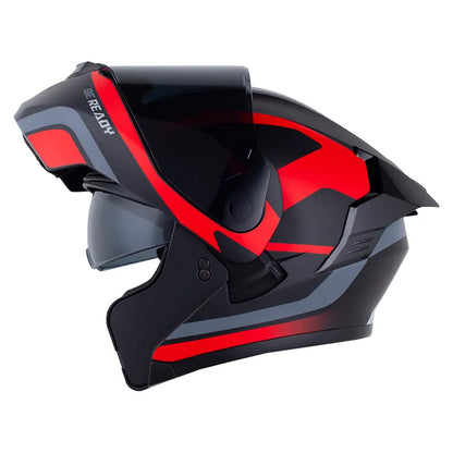 Casco X ONE 3000 RS PATCHEX Gris Rojo