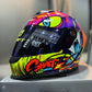 Casco SHAFT 502 DOT Zteph Naranja Morado