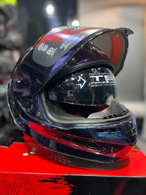 Casco PRO RIDER Frontier Camaleon Rosado