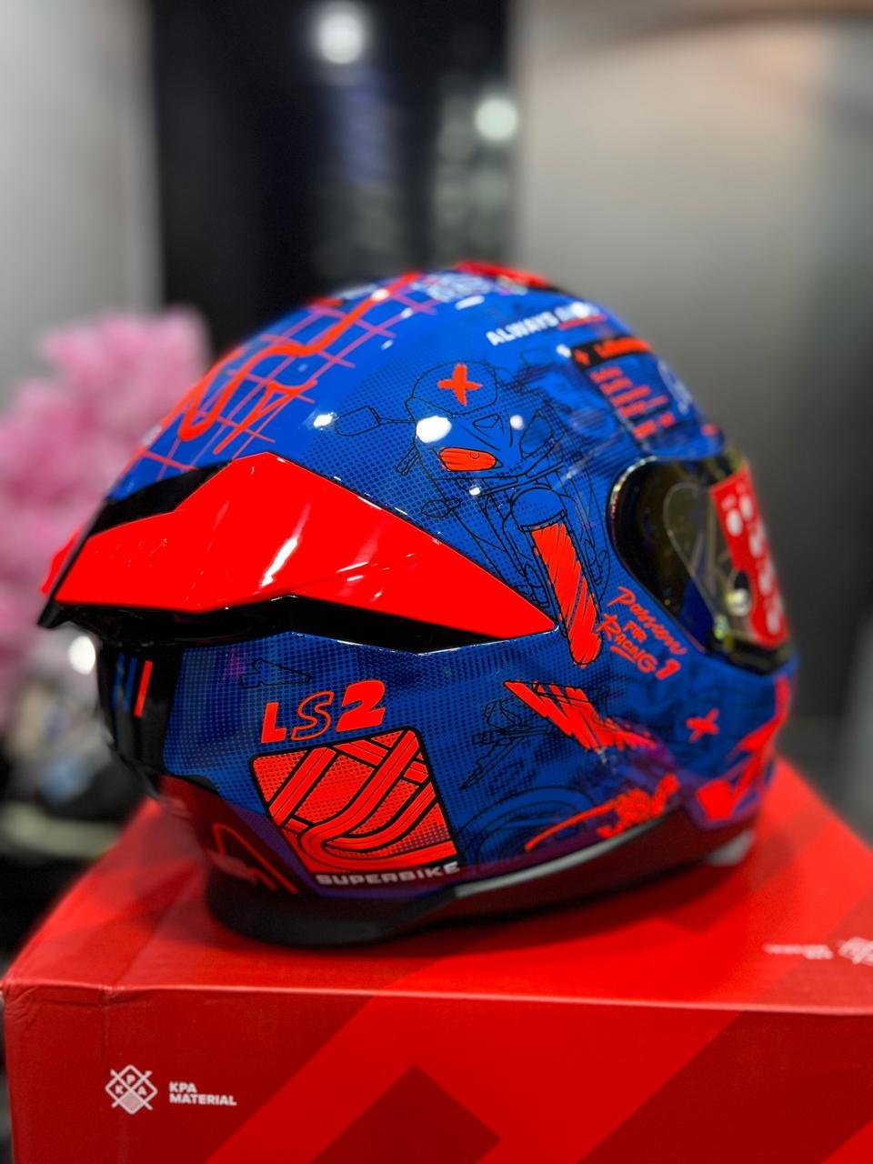 Casco LS2 FF808 Stream II GP Azul