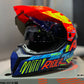 Casco Cross HRO MX340 DV Stripe Naranja Azul