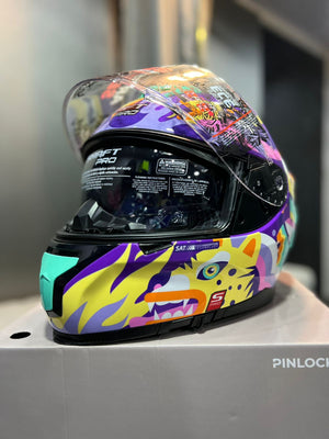 Casco SHAFT PRO SERIES 610DV Morado Turquesa