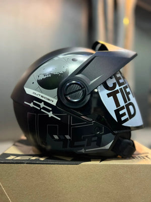 Casco Abierto ICH 102 NYXAR - Gris Oscuro
