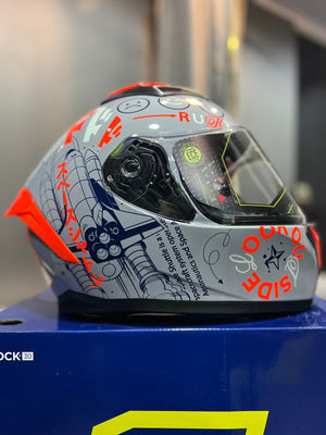 Casco SHAFT 582sp Evo Gris Naranja