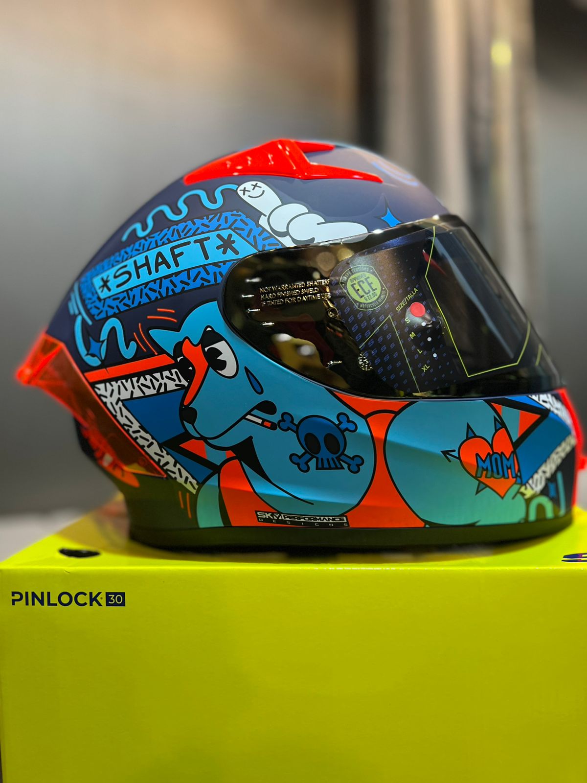 Casco SHAFT 526 SP Evo Unglorious Dogs Azul