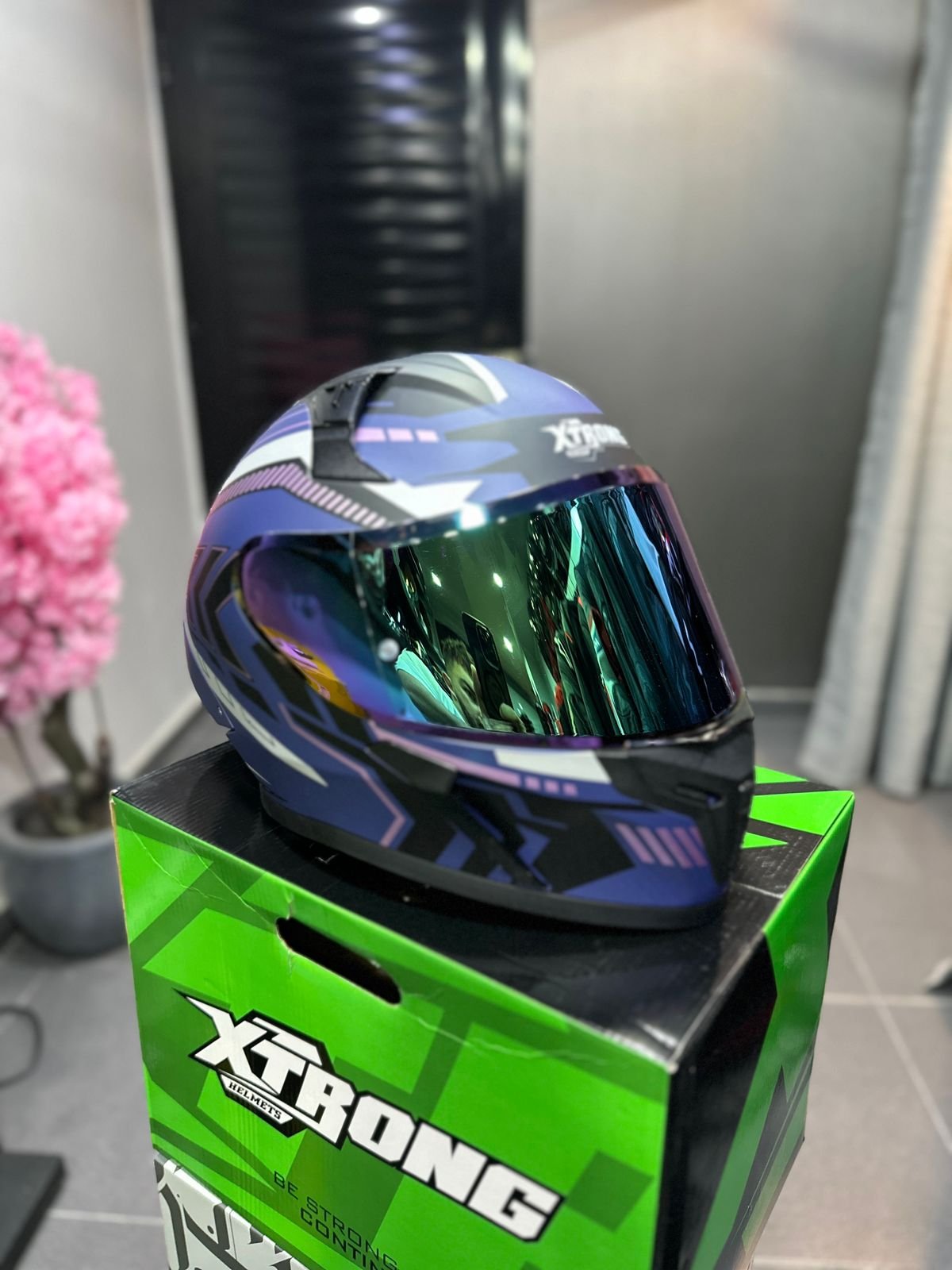 Casco Integral XTRONG Ranger Lineal Morado