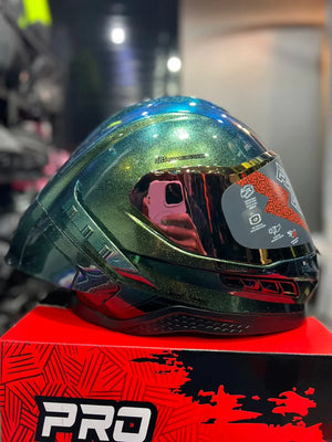 Casco PRO RIDER Frontier Camaleon Verde
