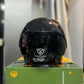 Casco Abierto XECURO 710 Negro Brillante