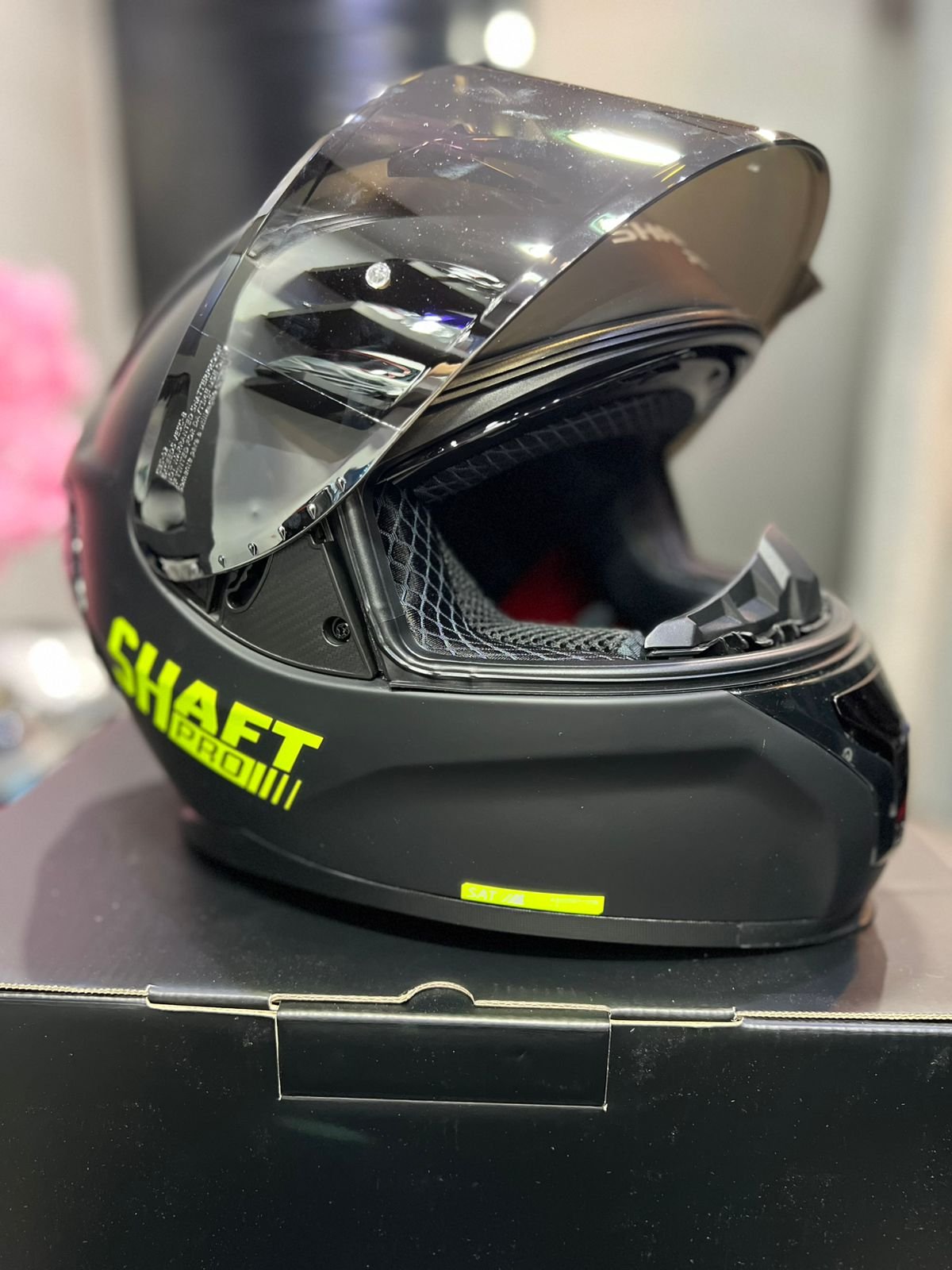 Casco SHAFT PRO SERIES 610DV Negro Amarillo Neon
