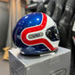 Casco HJC V10 Blanco Azul Rojo