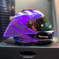Casco XTRONG XTR 352 Morado Blanco