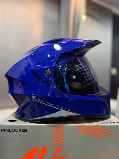 Casco Cross HRO MX340 DV Soiid Azul