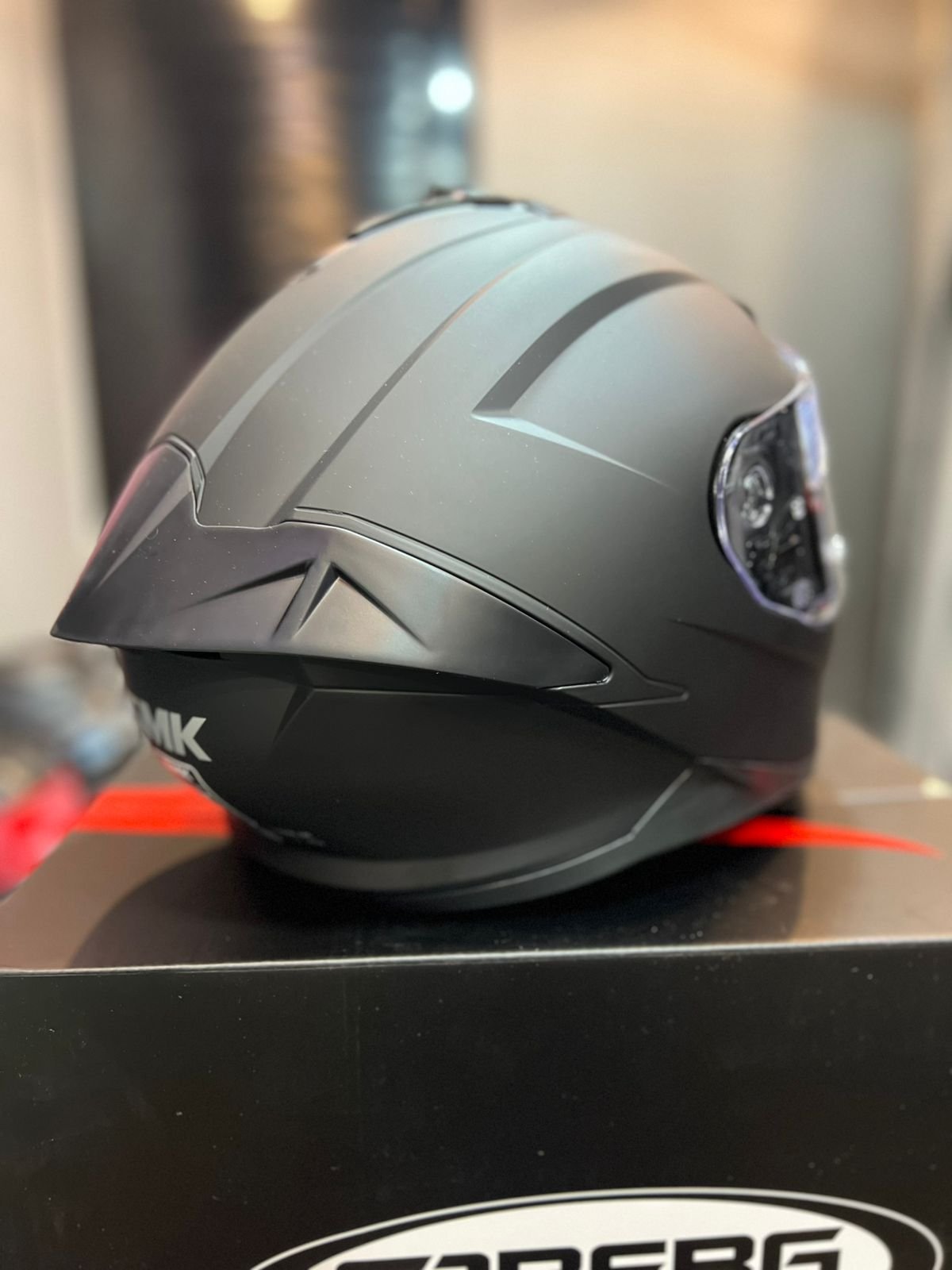Casco SMK Typhoon Negro Mate