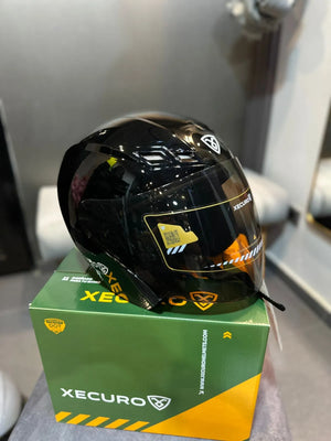 Casco Abierto XECURO 701 Negro Brillante