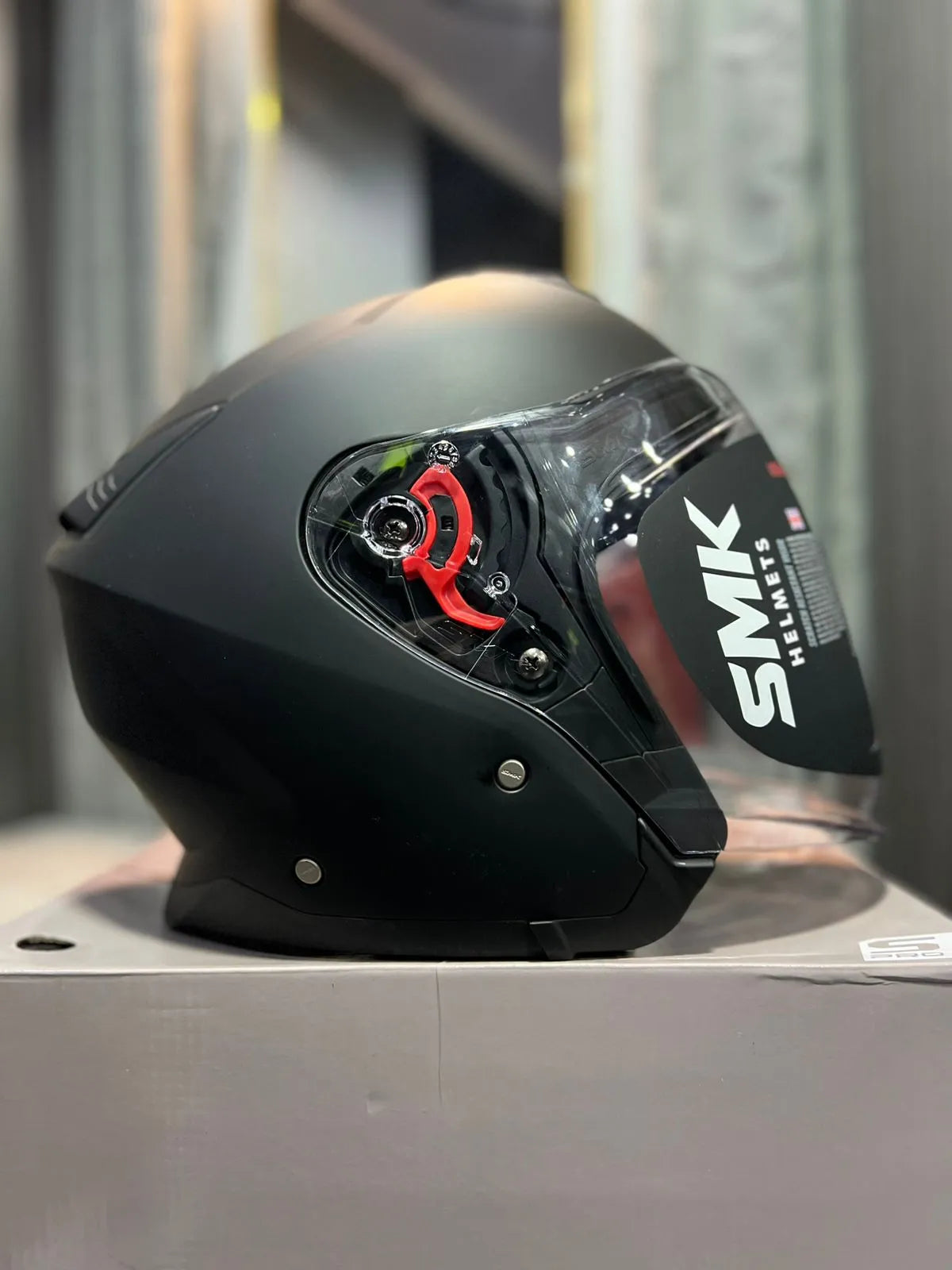 Casco Abierto SMK GTJ 501 Solid Negro
