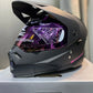 Casco X One MX328 DV Solid Negro Rosado