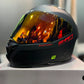 Casco SHAFT 549 SP Solid Negro Rojo