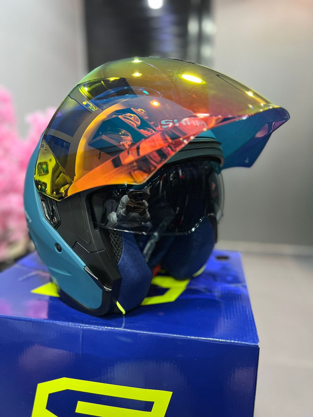 Casco SHAFT 246SP Solid Azul Petrolizado