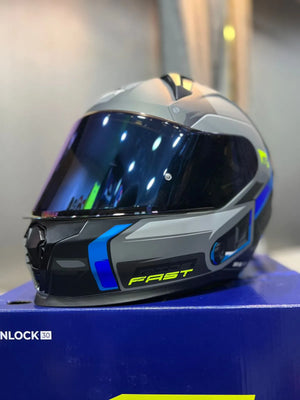 Casco Integral SHAFT 560 EVO Chief Gris Azul